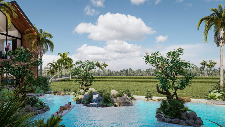 CONTEMPORARY 23 BEDROOM VILLAS WITH PANORAMIC RICE FIELD FOR SALE IN UBUD - BE-781 (13)