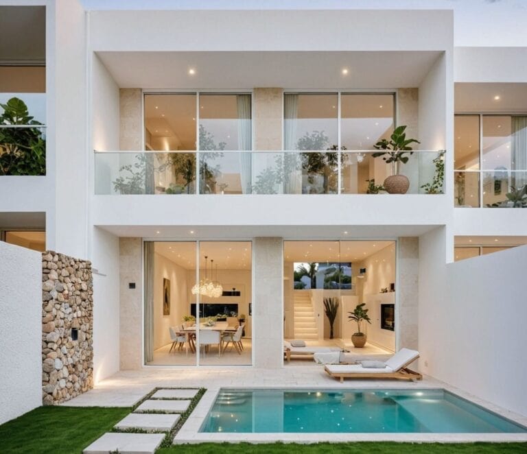 Modern villa with pool and terrace