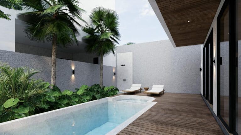 MODERN TROPICAL 2 BEDROOM VILLA FOR SALE LEASEHOLD IN CANGGU BE-1951 (1)