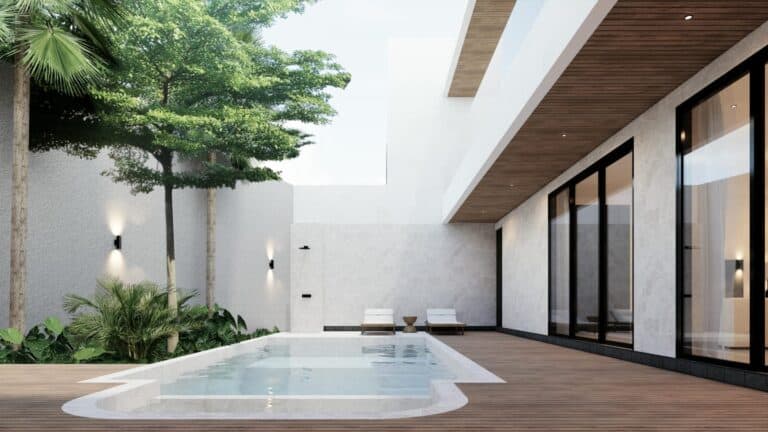 MODERN TROPICAL 3 BEDROOM VILLA FOR SALE LEASEHOLD IN CANGGU BE-1954 (1)
