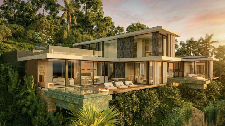 BE-2949 : villa de 3 chambres sur plan avec vue sur l’océan à vendre à Lombok